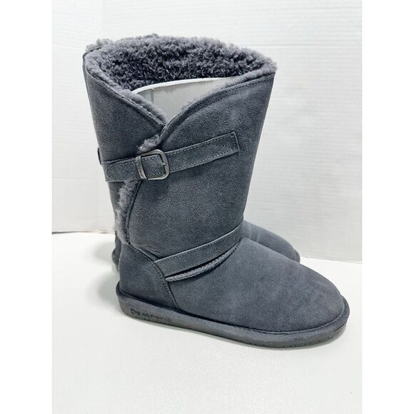Bearpaw Womens Tatum Solids‎ Mid Calf Boots Charcoal Gray Size 10M - Picture 1 of 10
